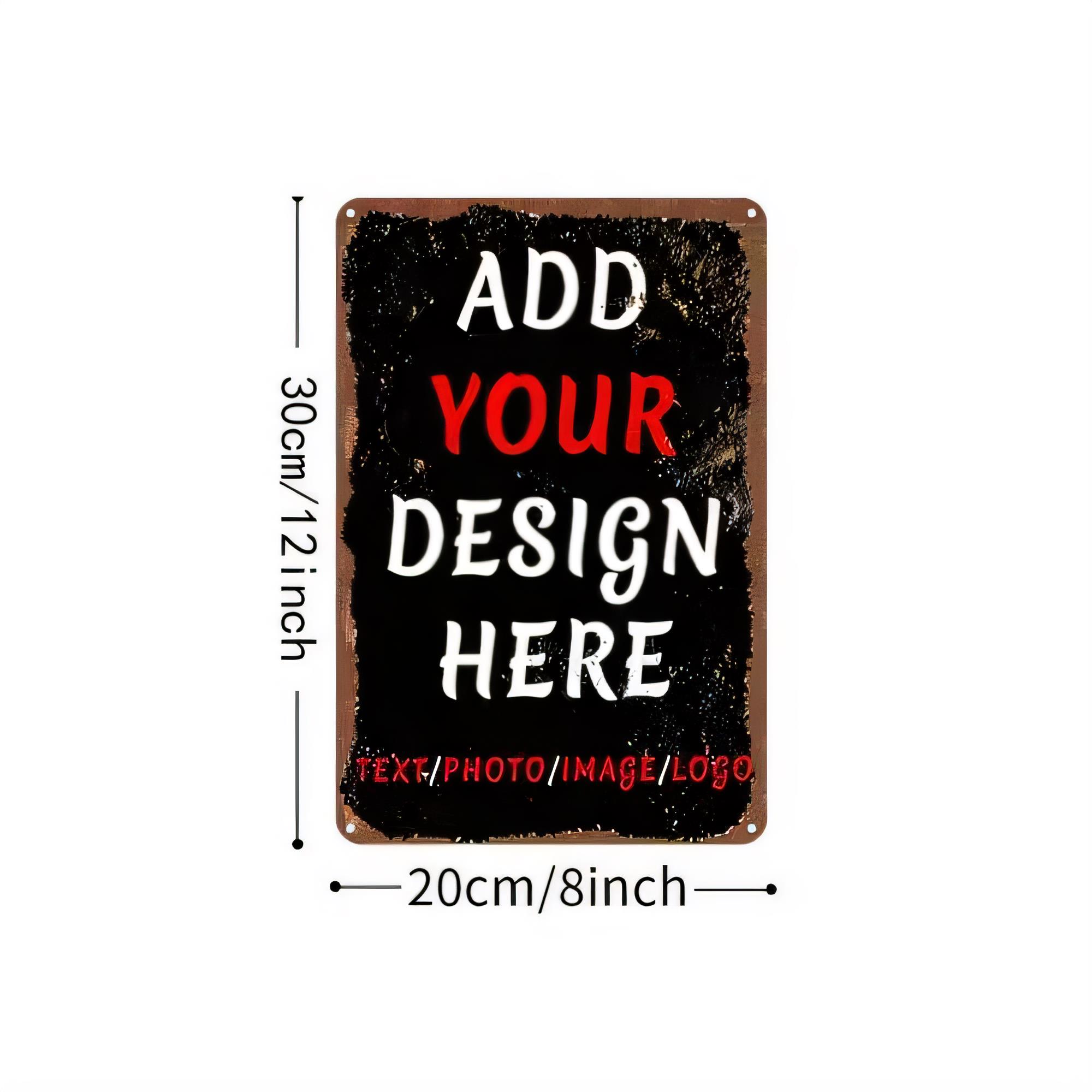 Photography Poster - Tin Sign Add Your Design Here