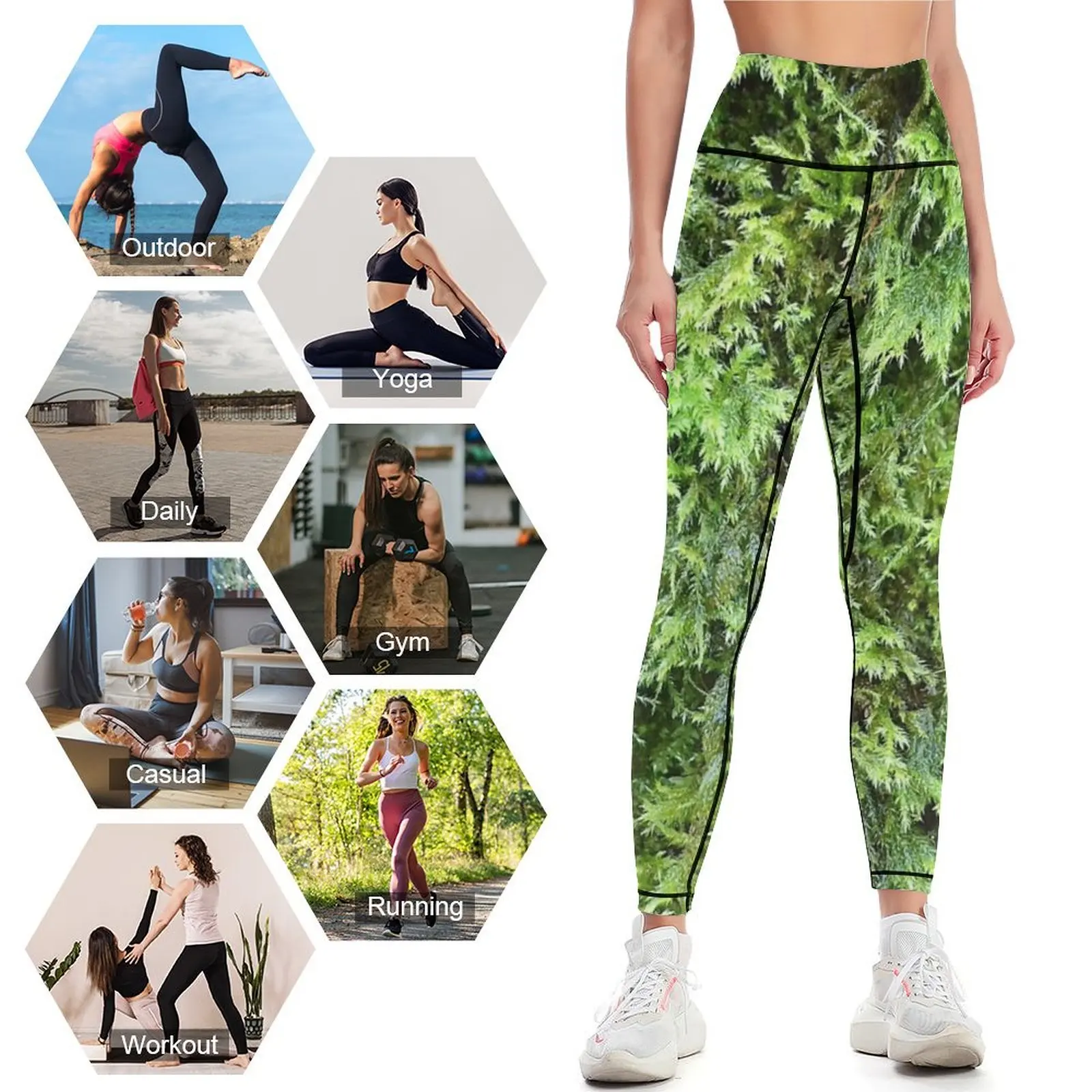 Photography of moss 1 Leggings - Photography Yoga ulasan dan harga