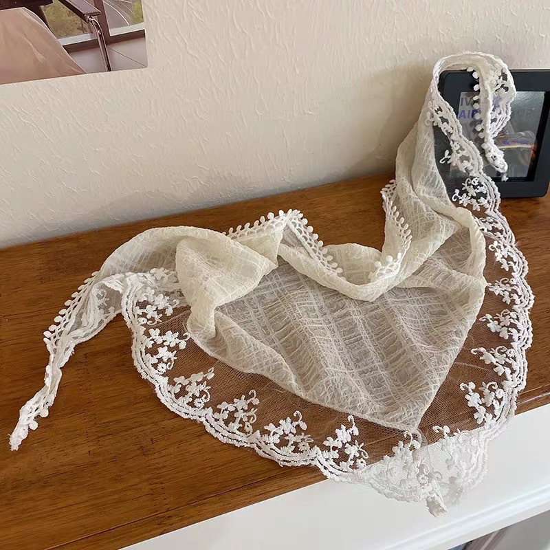 Fashion Lace Triangle Headscar - Photography Triangle ulasan dan harga