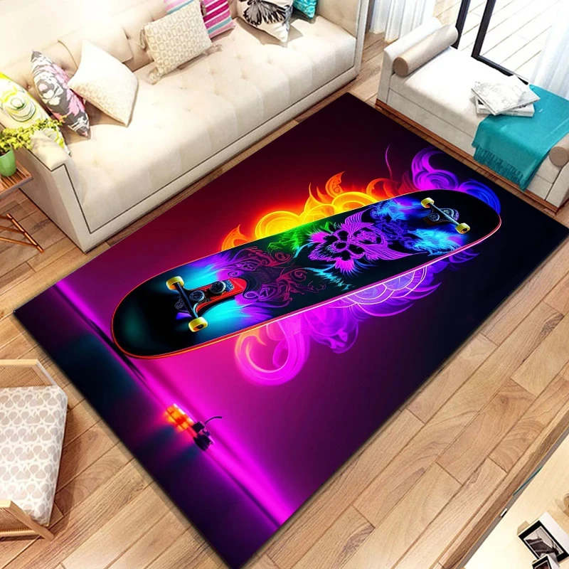 Colorful Skateboard Logo Print - Photography Yoga ulasan dan harga