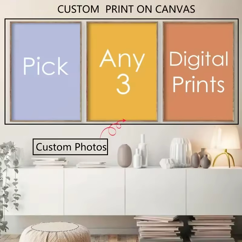 3pcs unframe custom canvas pos - Photography Object ulasan dan harga