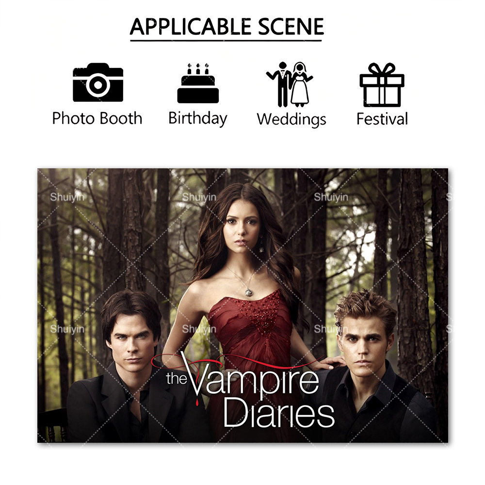 Film-The Vampire-Diaries Backg - Photography Aesthetic ulasan dan harga