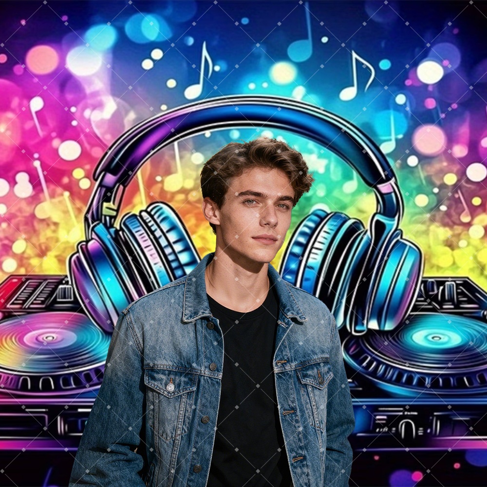 Hip Hop Music DJ Party Decorat - Photography Aesthetic ulasan dan harga