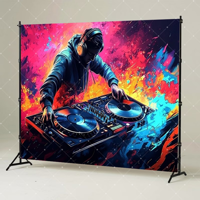 Hip Hop Music DJ Party Decorat - Photography Aesthetic ulasan dan harga