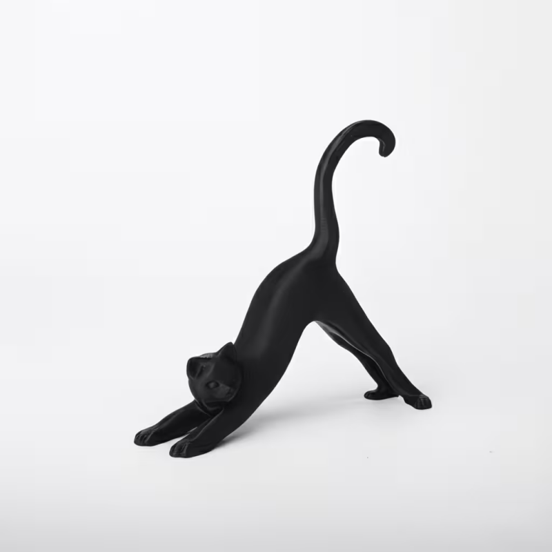 Yoga Stretch Cat Mini Sculptur - Photography Yoga ulasan dan harga