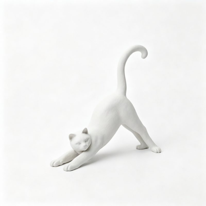 Yoga Stretch Cat Mini Sculptur - Photography Yoga ulasan dan harga
