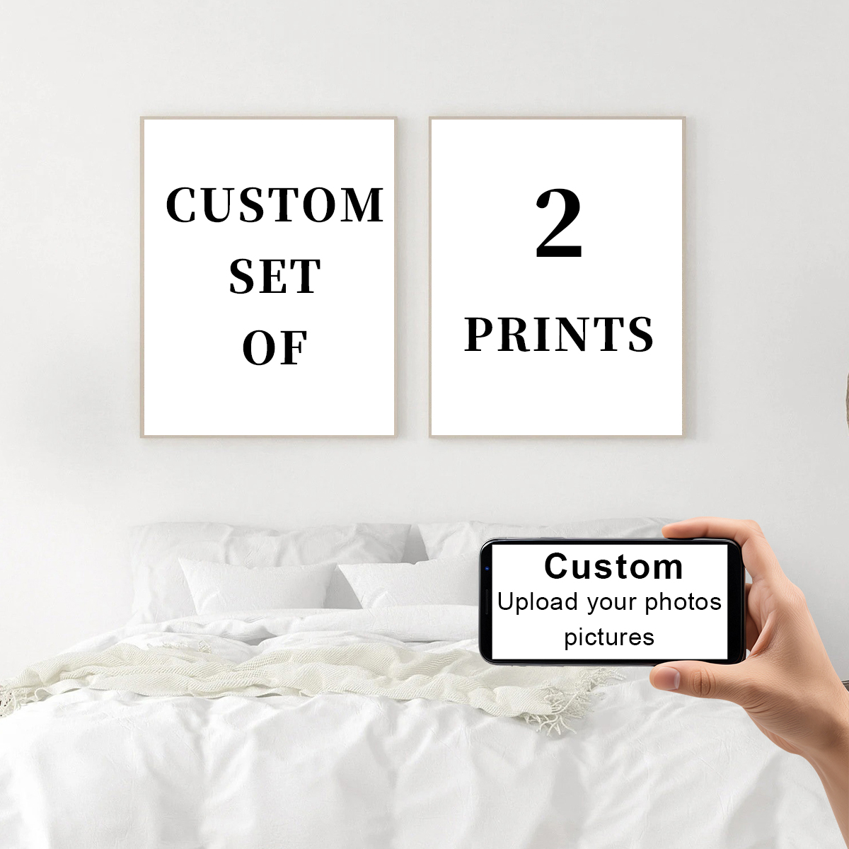 2pcs/set Custom Canvas Prints  - Photography Poster ulasan dan harga