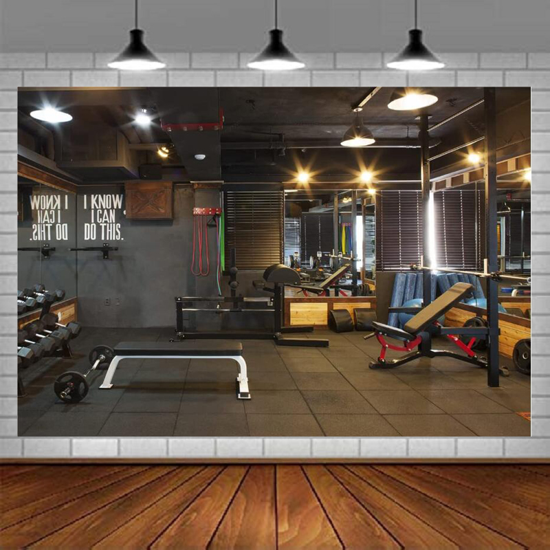 Gym Photography Backdrop Fitne - Photography Yoga ulasan dan harga