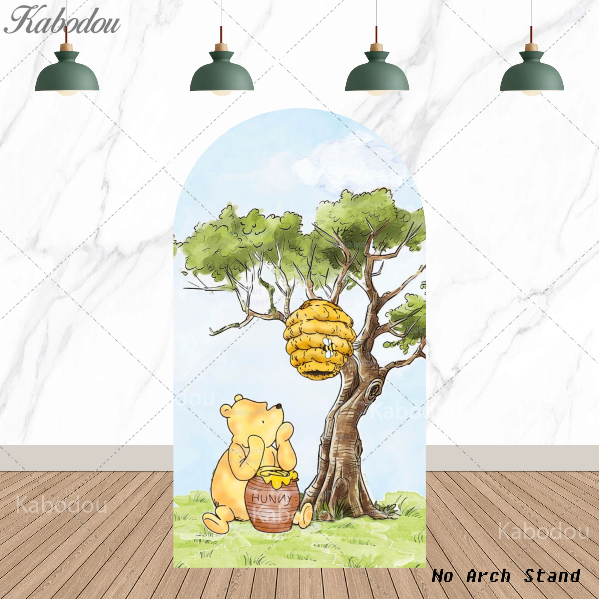 Winnie the Pooh Arch Backgroun - Photography Aesthetic ulasan dan harga