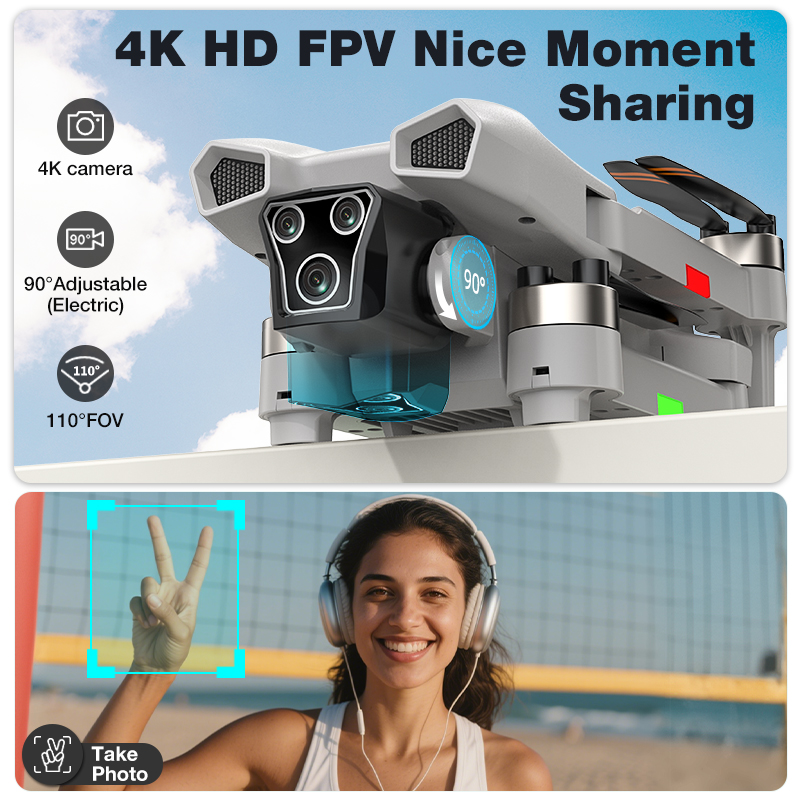 NEW Hot L017 Pro Drone Brushle - Photography Drone ulasan dan harga