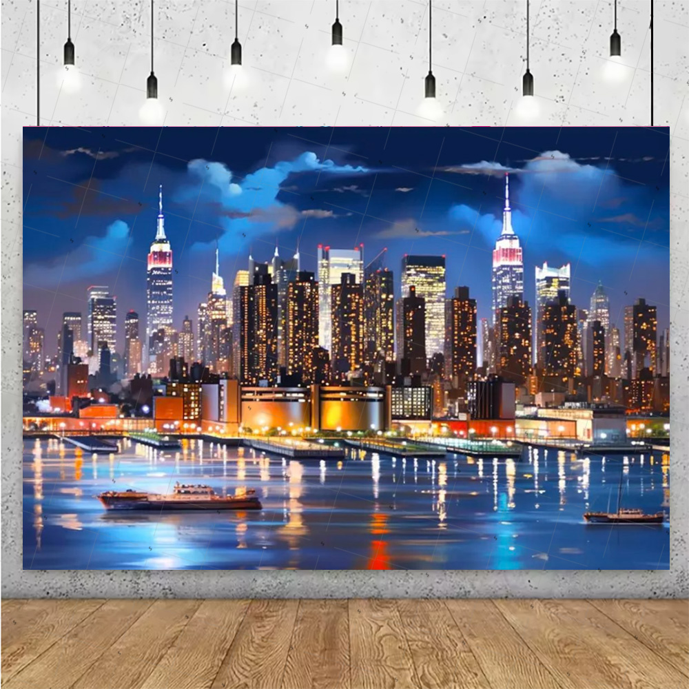 Night View High-Rise Building  - Photography Aesthetic ulasan dan harga