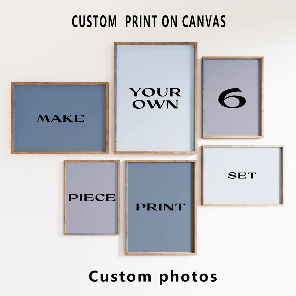 6pcs/set Custom Canvas Prints  - Photography Poster ulasan dan harga